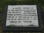 SCANLEN Basil 1918-1964 & Cathy 1921-1995