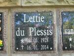 PLESSIS Lettie, du 1928-2014
