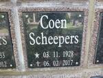 SCHEEPERS Coen 1928-2017