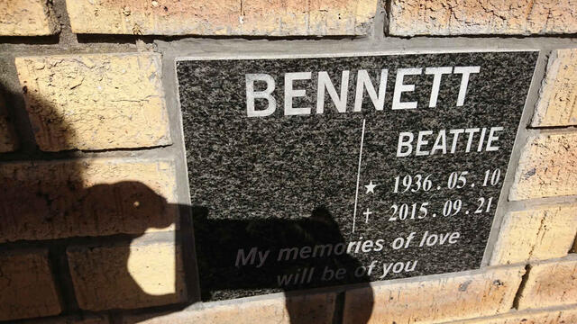 BENNETT Beattie 1936-2015