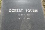 FOURIE Ockert 1907-1981