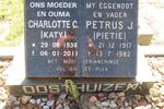 OOSTHUIZEN Petrus J. 1917-1982 & Charlotte C. 1936-2011