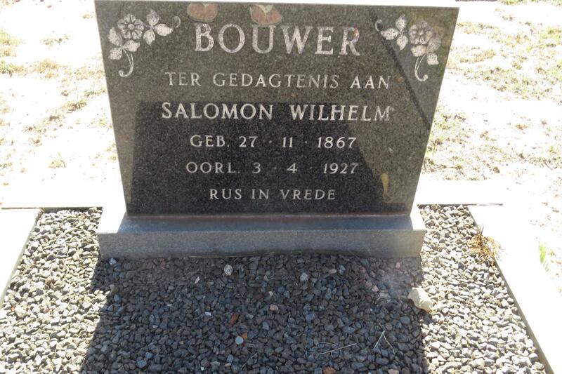 BOUWER Salomon Wilhelm 1867-1927