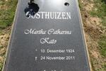 OOSTHUIZEN Martha Catharina 1924-2011