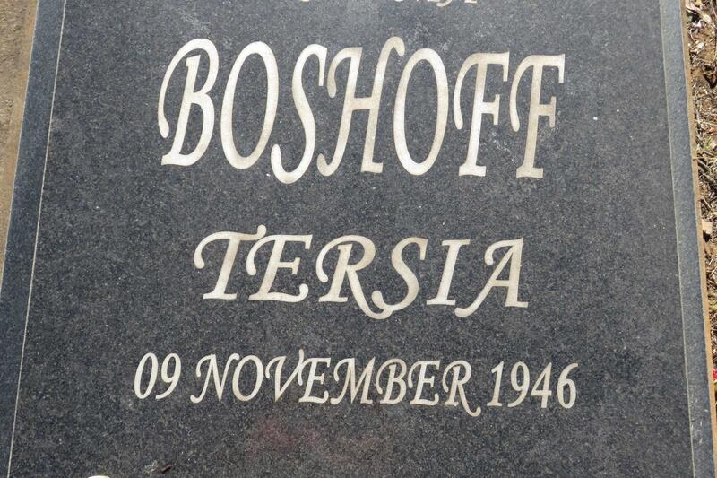 BOSHOFF Tersia 1946-
