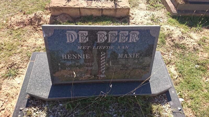 BEER Hennie, de 1922-2005 & Maxie