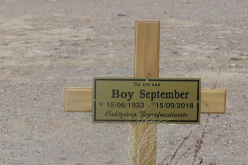 SEPTEMBER Boy 1933-2018