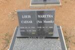 FOURIE Louis Caesar 1942-2010 & Maretha MUNNIK 1945-