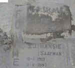 FOURIE N.C. 1911-19?6 & J.J. SAAYMAN 1913-1997