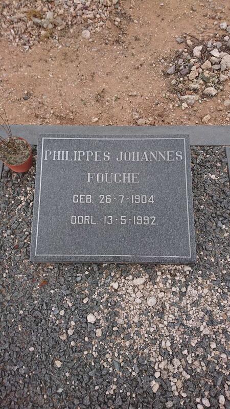 FOUCHE Philippes Johannes 1904-1992