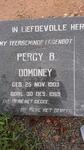 DOMONEY Percy B. 1903-1969 & Susanna J. 1921-2003