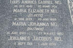 NEL Louis Andries Gabriel  1846-1936 & Maria Elizabeth nee CLOETE 1853-1889