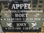 APPEL Boet 1931-2014 & Joey 1930-2018