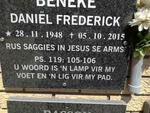 BENEKE Daniël Frederick 1948-2015