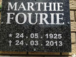 FOURIE Marthie 1925-2013
