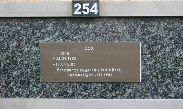 COX John 1928-2013