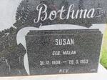 BOTHMA Susan nee MALAN 1908-1953