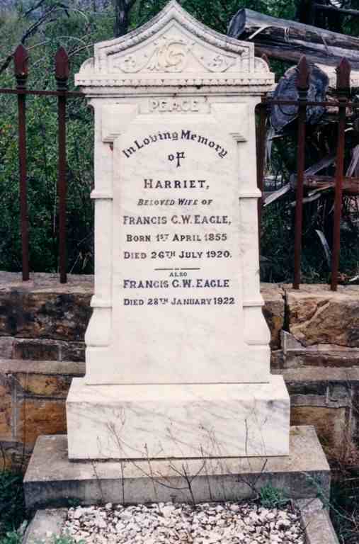 EAGLE Francis C. W. -1922 & Harriet PRINGLE 1855-1920