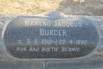 BURGER Barend Jacobus 1910-1992
