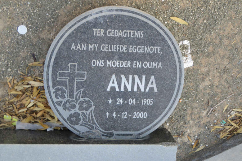 ? Anna 1905-2000