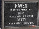 RAVEN Dick 1914-1994 & Betty 1922-1995