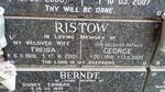RISTOW George 1916-2005 & Freida 1918-2001