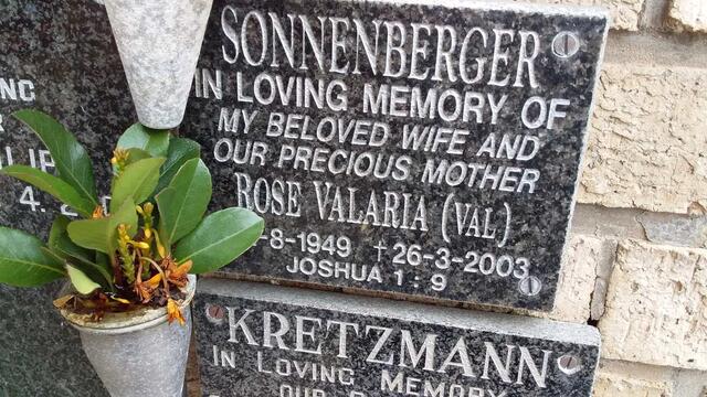 SONNENBERGER Rose Valaria 1949-2003