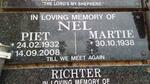 NEL Piet 1932-2008 & Martie 1938-