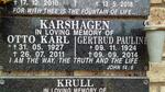 KARSHAGEN Otto Karl 1927-2011 & Gertrud Pauline 1924-2014