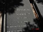 RENSBURG Niekie, van 1961-1986