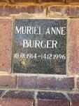 BURGER Muriël Anne 1914-1996