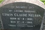 NELSON Edwin Claude 1892-1968