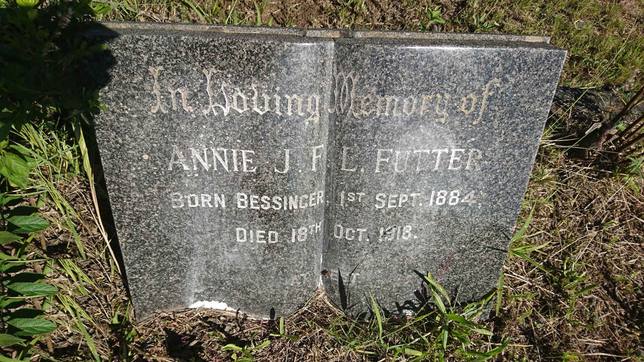 FUTTER Annie J.F.L. nee BESSINGER 1884-1916