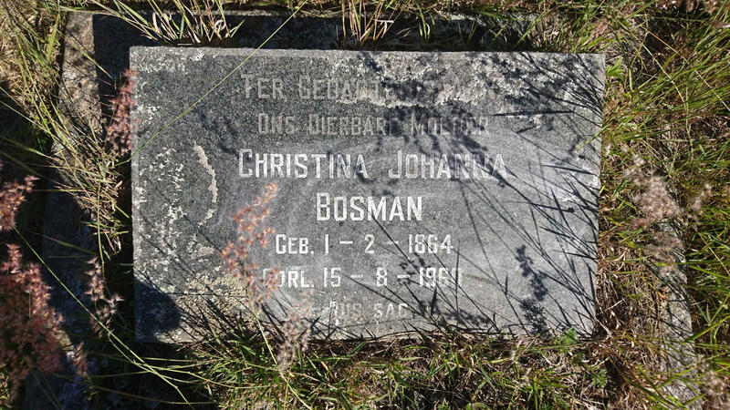 BOSMAN Christina Johanna 1864-1960
