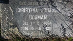 BOSMAN Christina Johanna 1864-1960