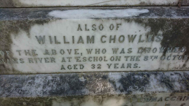 CHOWLES William -1895
