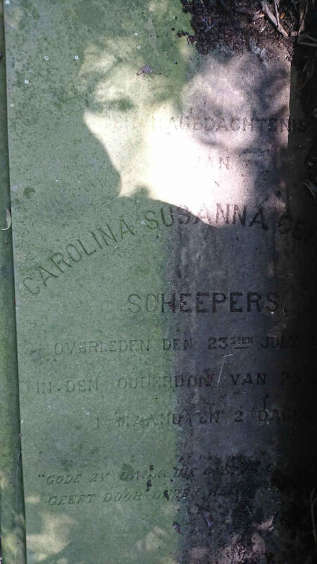 SCHEEPERS Carolina Susanna -188?