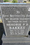 BAKKES Hendrik P.B. 1900-1988