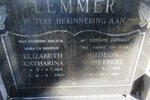 LEMMER Gideon Scheepers 1903-1985 & Elizabeth Catharina 1919-2002