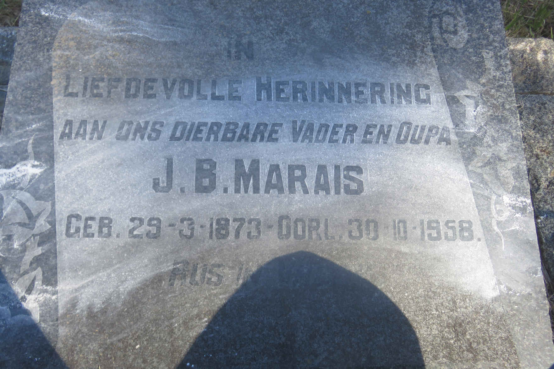 MARAIS J.B. 1873-1958