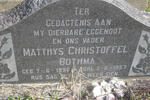BOTHMA Matthys Christoffel 1896-1957