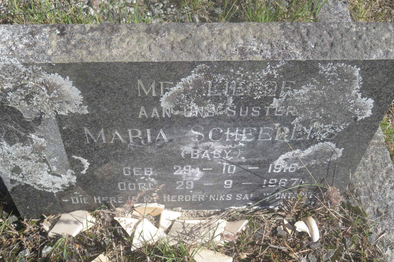 SCHEEPERS Maria 1916-1967