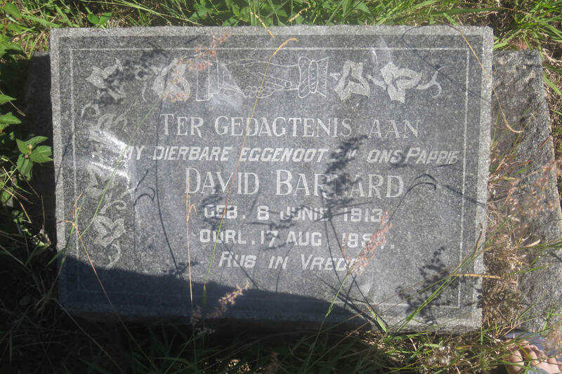BARNARD David 1913-1954