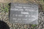 BROWN Magdalena Petronella 1908-1995