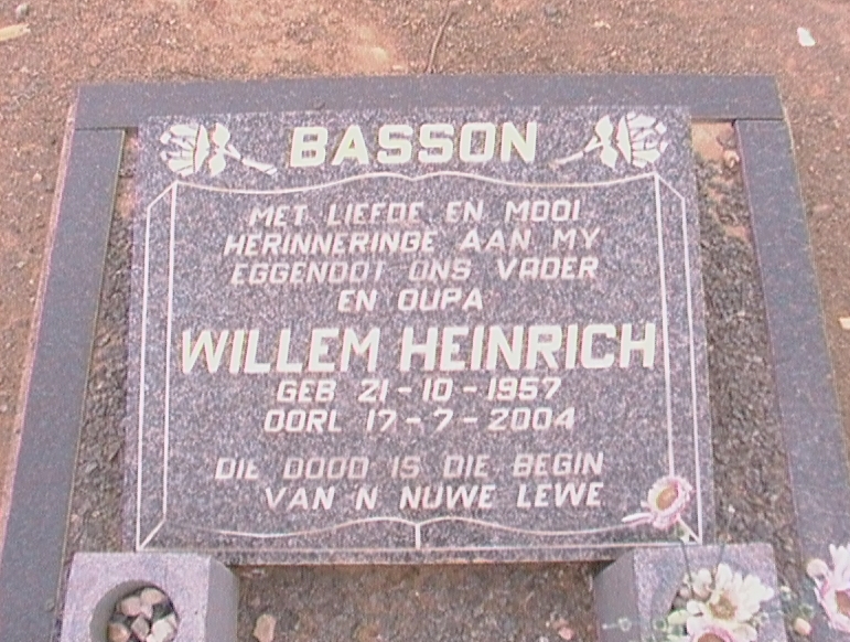 BASSON Willem Heinrich 1957-2004