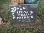 PATRICK Leonard William 1951-2008