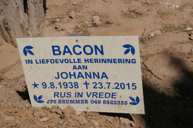 BACON Johanna 1938-2015