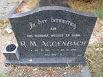 AGGENBACH R.M. 1911-1992