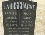 LABUSCHAGNE Frederik Jacobus 1897-1976 & Mara Naomi 1906-1980