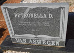 ASWEGEN Petronella D., van 1926-2009
